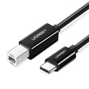 UGREEN USB-C to USB-B 2.0 Printer Cable 2m (Black)