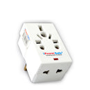 3 Way Multi Adaptor One UnN 7196L-HQiv Socket & Two 2 Pin Sockets with Fuse 13A