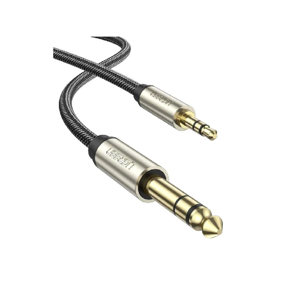 SHORT 25cm 6.35mm Stereo Male 1/4 Jack to 3.5mm Headphone Plug