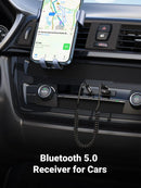 UGREEN Bluetooth Car Receiver Aux with Mic (Space Gray)