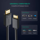 UGREEN DP Male to Male Cable (Black)