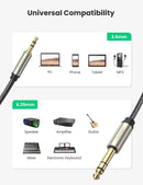 UGREEN 3.5mm to 6.35mm TRS Stereo Audio Cable 2m (Gray)