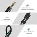 3.5mm Male to Dual 3.5mm Female Headset Splitter White
