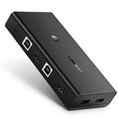 UGREEN 4K 2 in 1 HDMI KVM Switch with 4X USB