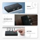 UGREEN 4K 2 in 1 HDMI KVM Switch with 4X USB