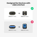 USB 2.0 A-Male to B-Male printer cable 1M Black