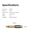 UGREEN 6.35mm Male to RCA Female Adapter