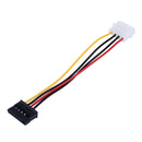 20CM Molex 4 Pin IDE to SATA 15 Pin HDD Power Adapter Male to female Cable