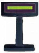 Display pole 20x2 6x9. 66mm character black square base USB