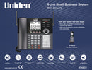 Uniden AT4801 4-Line Small Business Phone System
