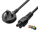 3 Pin Laptop Power Cable UK Type -  1.8M