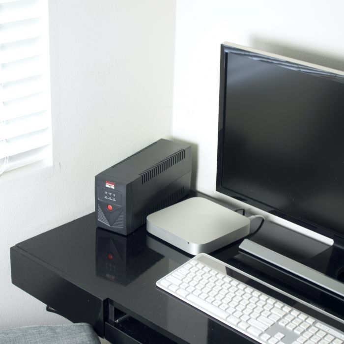 Micro UPS 1250VA/720W, 7.2Ahx2, UK Input Plug, 4 Universal & 2