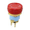 Emergency Stop Button 16mm 2 Pin Waterproof Switch Flat Round Button, Plated Terminal