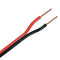 HiFi Speaker Wire (Flat Wine) 2x1.3mm2 OD4.2X8.8{(197/0.09OFC+OCC3/0.17+A l Foil)X 2F} Red PVC Jacket 100m/roll
