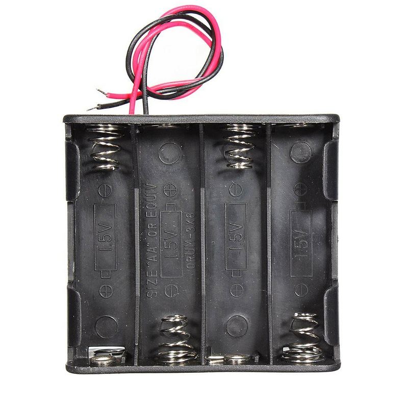 4AA Batteries Storage Box Holder Without DC head