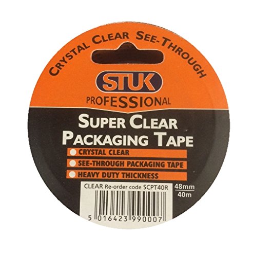 SuperClear Packaging Tape, Clear, 48mm/40m