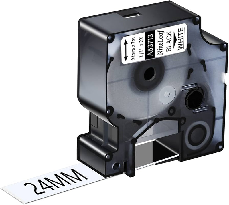 DYMO D1 Standard Label Tape (Black on White) 24mm x 7m