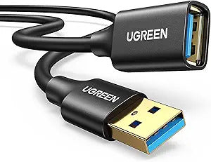 UGREEN USB-A Male to USB-A Female Extension Cable Black 5m