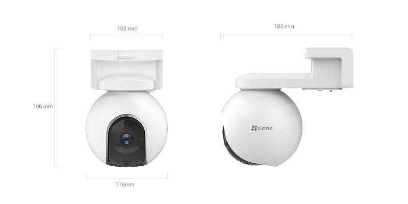 EZVIZ EB8 4G 2K Pan & Tilt 4G Extra-Large Battery GPS Camera