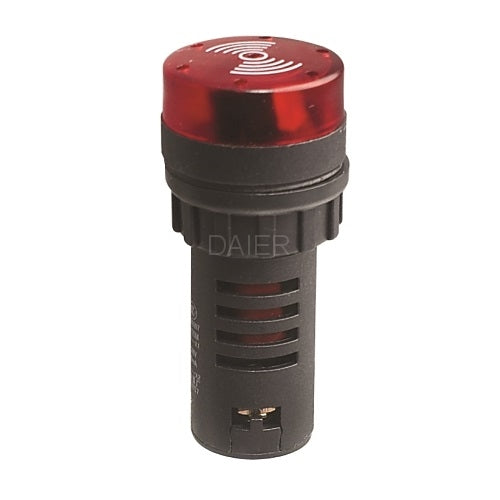 Buzzer Panel Mount 22MM 220V Red Light