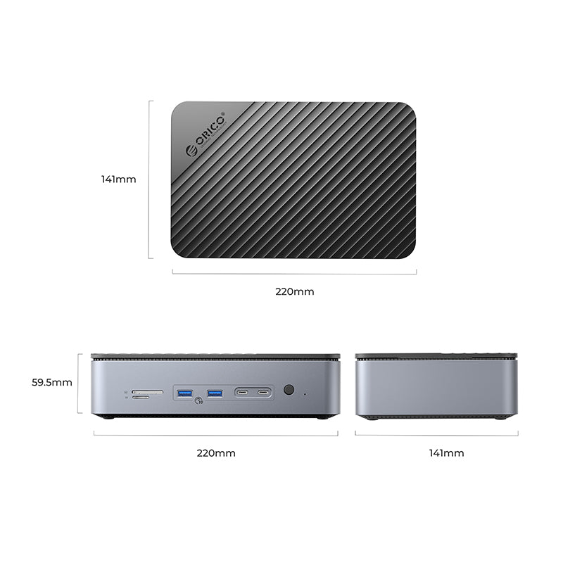 ORICO Docking Station with M.2 & 3.5" Hard Drive Enclosure