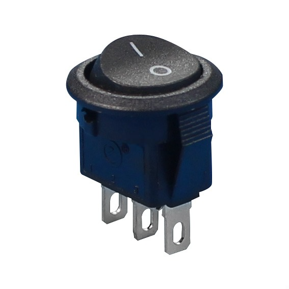Mini Rocker Switch Round Shape 3 PIN ON OFF