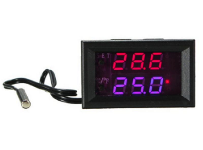 Microcomputer Adjustable Electronic Digital Temperature Thermostat Switch  DC 12V or DC 24V