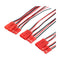 JST Male+Female Plug Connector Pair,200mm lead (100 Each)