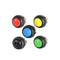 Latching switch round 12mm (Orange, yellow, green, white, black and red)