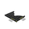 ABS Cable Management Tray, 24 perforated channels, Size: 482x512x42mm, Ports: 24-port 1U. Port Size 44.45MM - For 800mm deep cabinets