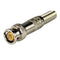 BNC Male Soldering with Spring Connector, Zinc Alloy