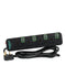 Terminator 4 Way Universal Power Extension Socket With Green Border Switches & Indicators 3M 13A