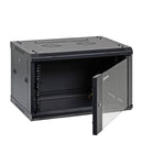 6U Cabinet Black 32" x 24" x 22"