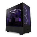 NZXT H5 Flow RGB Compact ATX Mid-Tower PC Gaming Case - Black