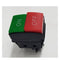 240V Rocker Safe Button Switch - Green/Red