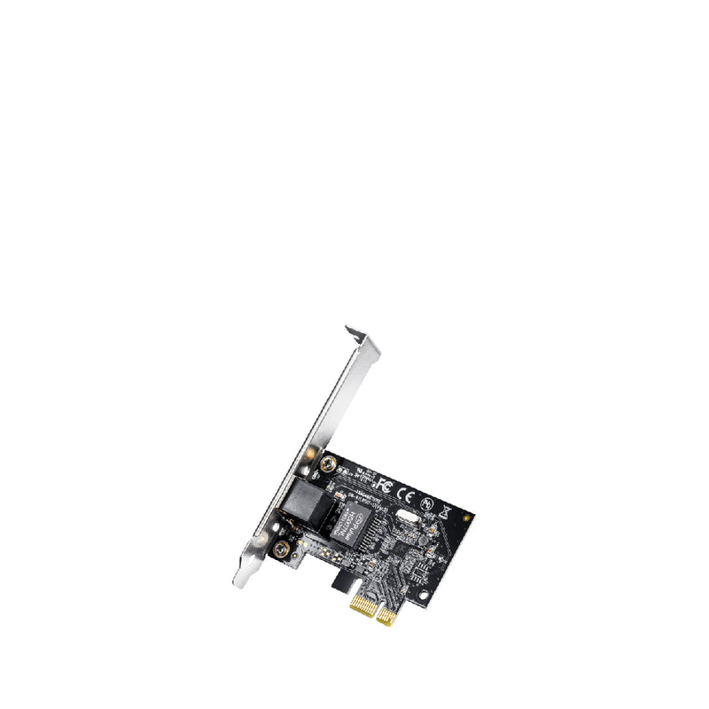 Cudy Gigabit PCI Express Network Adapter, Realtek Chipset, 10/100/1000Mbps RJ45 port, Auto MDI/MDIX