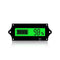 12V LY6W Lead Acid Battery Capacity Indicator LCD Digit Display Meter Lithium Battery Power Level Detector Tester with Wire Color: Blue,Green At optional