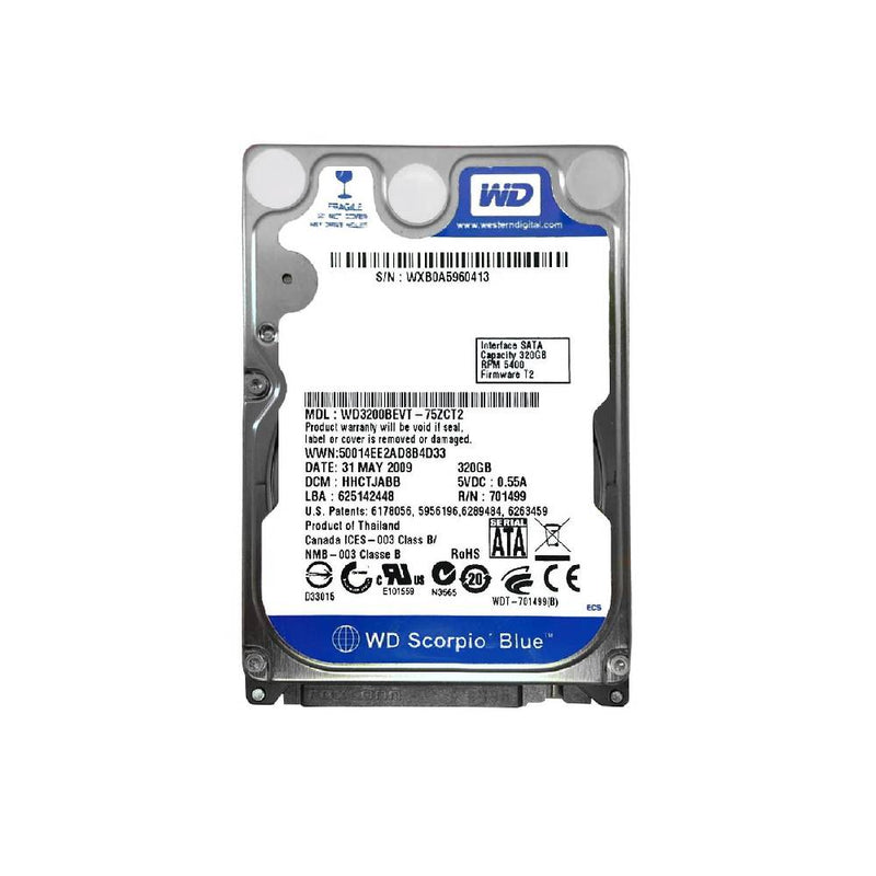 320GB Sata 2.5" Hard Disk Drive ( HDD )