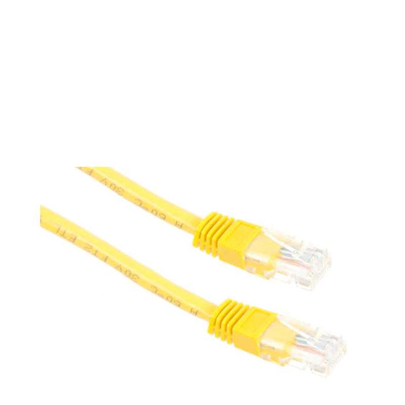 Cat5 Patch Cord - Yellow 0.5m
