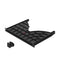 ABS Cable Management Tray, 24 perforated channels, Size: 482x672x42mm, Ports: 24-port 1U. Port Size 44.45MM - For 1000mm Deep Cabinets