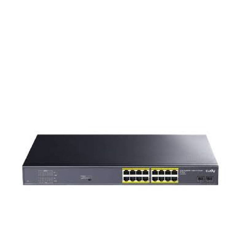 Cudy 16-Port Gigabit Unmanaged PoE+ Switch with 2 Gigabit SFP Ports