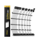 PSU Cable Extension - Sleeved Cable Extension Cable Kit (ATX/EPS 8-Pin PCI-E/6-W/Combs White 300 mm