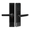 Liliwise Smart Door lock Wide Plate Handle, Fingerprint, RFID, WiFi with Mechanical Keys (6085 mortise)