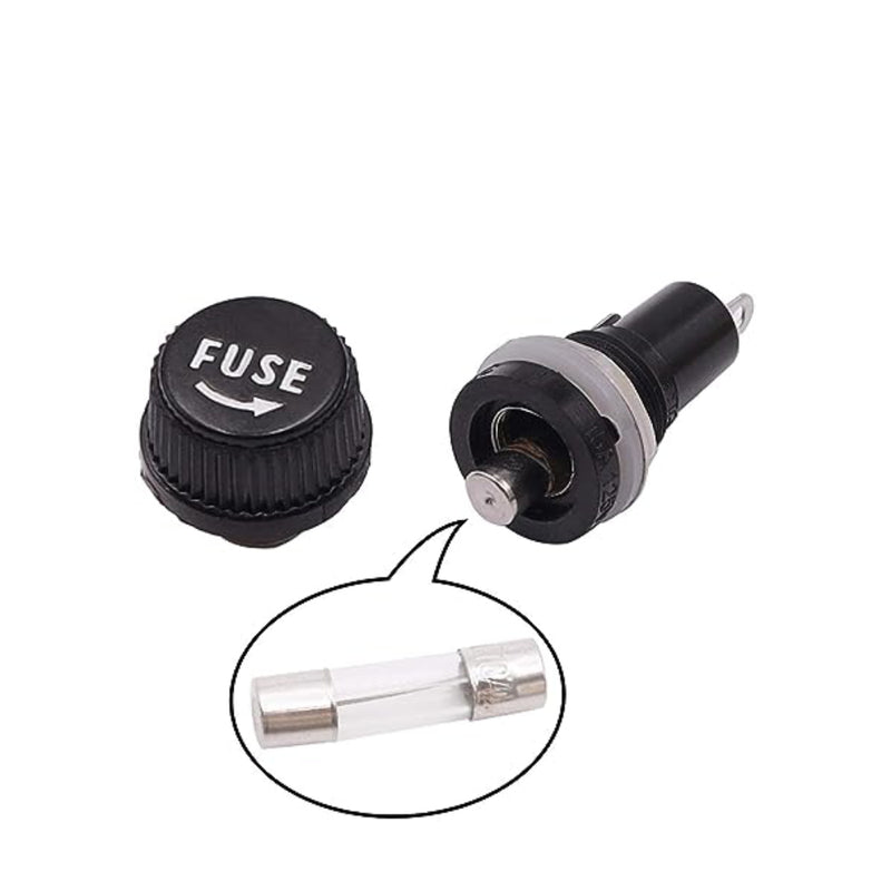 Panel Mount Fuse Holder 250V 30A, 5mm x 20mm