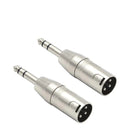 XLR 3 Pin Male to 6.5 Stereo Male Converter