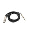 6.5 Mono Male To 3 Pin XLR Female Cable 3m - Black