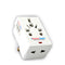 3 Way Multi Adaptor One Univ Socket & Two 2 Pin Sockets with Fuse 13A