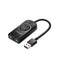 USB 2.0 External Stereo Sound Adapter Black
