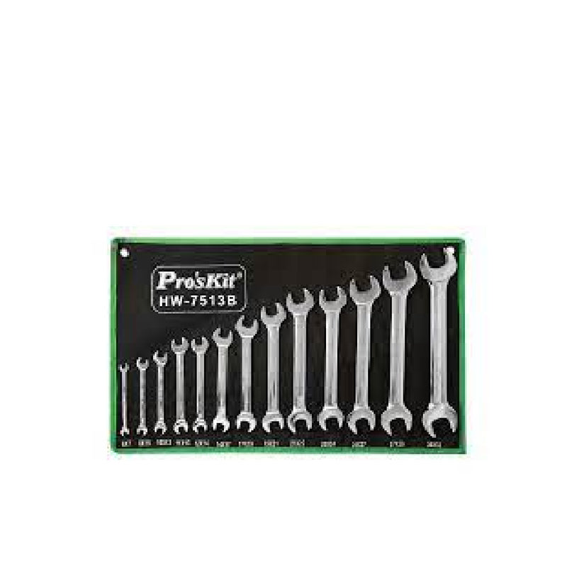 13Pcs Double Open End Wrench (Metric)
