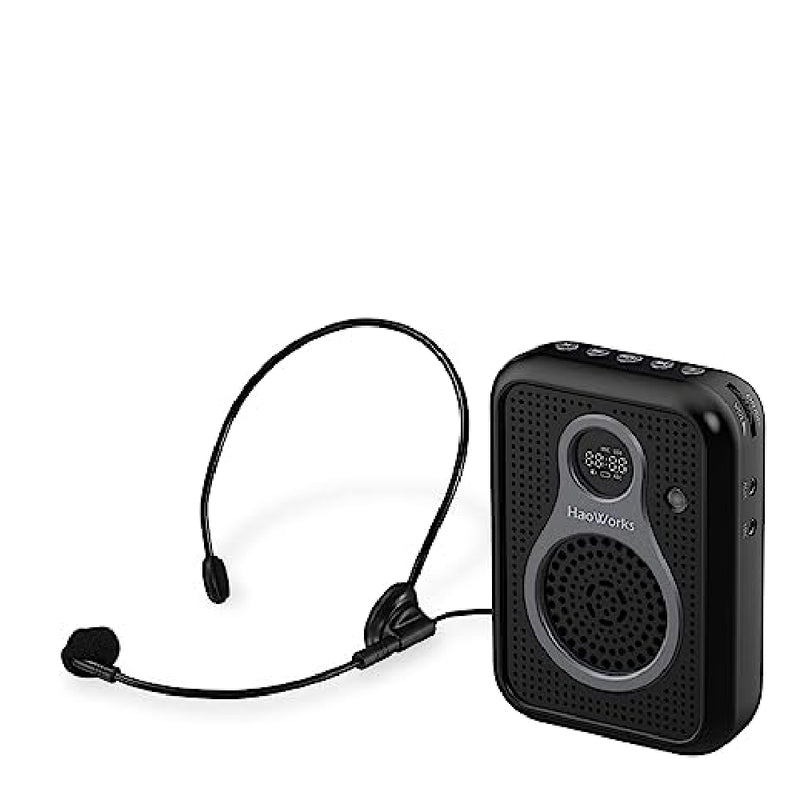 10W Portable Mini PA Speaker System With 1800mAh Rechargeable Lithium Battery, Headset, Microphone